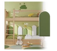 Rembourrage Mural Anti-Collision pour Enfants, Autocollants muraux 3D. Panneaux muraux décoratifs pour Chambre d'enfant, tête de lit rembourrée en Tatami (Vert foncé, 25 cm x 50 cm, 4 pièces
