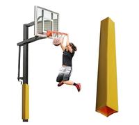 Rembourrage robuste pour poteau de basket-ball 4 x 4/5 x 5-180 cm, coussin de protection pour joueur d'extérieur, jaune durable, 8 x 8 cm, pour utilisation en garage