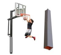 Rembourrage robuste pour poteaux de basket-ball d'extérieur de 10,2 x 1,2 x 1,2 cm, coussin de protection de 180 cm, coussinets de sécurité pour protection des joueurs, gris 19 x 19 cm