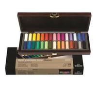 REMBRANDT 30 Demi Pastels Coffret Bois Basic