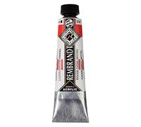 Rembrandt Acrylic Colour - 40 ml Rouge Rouge cadmium moyen 314 - Peinture d'artiste épaisse de qualité supérieure - Très grande résistance à la lumière - Finition durable et flexible