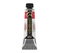 Rembrandt Acrylic Colour - Tube de 40 ml - Rouge Rouge de cadmium foncé 306 - Peinture à corps épais et très résistante à la lumière - Qualité professionnelle pour les artistes - Fabriqué aux Pays-Bas