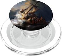 Rembrandt Christ dans la tempête sur Le lac de Galilée PopSockets PopGrip pour MagSafe