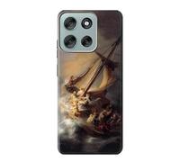 Rembrandt Christ in The Storm Etui Coque Housse pour Motorola Moto G56
