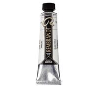 Rembrandt Couleurs acryliques - Blanc nacré 817 - Tube de 40 ml - Peinture à corps épais avec pigments nacrés - Haute résistance à la lumière pour les artistes