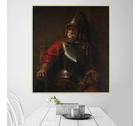Rembrandt Kit de peinture à l'huile par numéros pour adultes Motif homme armure
