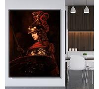 Rembrandt Kit de peinture Pallas Athena à faire soi-même 5D avec points de perçage, décoration murale, 40,6 x 50,8 cm