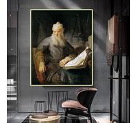 Rembrandt Kit de peinture par numéros pour adultes - L'apôtre Paul par Rembrandt - Cadeaux d'art pour décoration d'intérieur