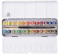 Rembrandt Lot de 24 peintures aquarelles Metal Deluxe