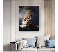 Rembrandt Navire Toile Peinture À L'huile HD Mur Art Imprime Image Pour Salon Moderne Décor À La Maison Affiches23.6 "x 35.4" (60x90cm) Pas de cadre