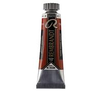 Rembrandt Oil Colour - Peinture à l'huile extra-fine pour artistes Tube de 15 ml en Terre Sienne brûlée 411 - Grande résistance à la lumière et viscosité uniforme - Pigments de première qualité