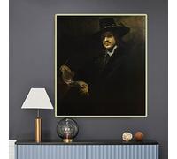 Rembrandt Peinture par numéros pour adultes Portrait d'un jeune artiste par Rembrandt Kits de peinture sur toile Cadeaux Arts Artisanat pour la décoration de la maison