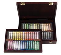 Royal Talens Rembrandt – Set de pastels doux Landscape Selection Deluxe – Coffret bois 60 pastels