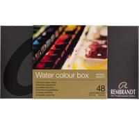 Rembrandt set d'aquarelles en étui métallique | 48 godets + pinceaux