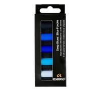 Rembrandt Set de Pastels Doux Professionnels Blues Profonds | 5 Demi-Pastels