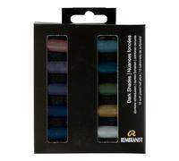 Rembrandt Set de Pastels Doux Professionnels Couleurs Foncées | 10 Demi-Pastels