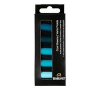 Rembrandt Set de Pastels Doux Professionnels Vert Froid | 5 Demi-Pastels
