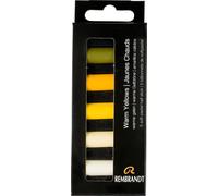 Rembrandt Set pastels doux, tons chauds de jaune | 5 pastels demi-taille