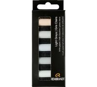Rembrandt Set pastels doux, tons gris clair | 5 pastels demi-taille