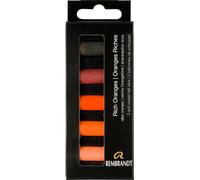 Rembrandt Set pastels doux, tons orange vif | 5 pastels demi-taille