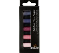 Rembrandt Set pastels doux, tons rouges terreux | 5 pastels demi-taille