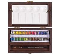 Rembrandt Water Colour Box X 24 Aquarelle Extra Fine 8712079441524 Royal Talens Art Artist Demi Godet Peinture Pro Comasound Kartel Csk Online