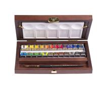 Rembrandt Water Colour Box X 24 Aquarelle Extra Fine 8712079441524 Royal Talens Art Artist Demi Godet Peinture Pro Comasound Kartel Csk Online
