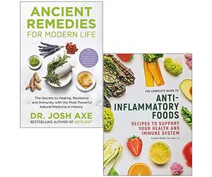Remèdes anciens pour la vie moderne par le Dr Josh Axe et le guide complet des aliments anti-inflammatoires par Lizzie Streit Ensemble de 2 livres