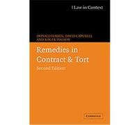 Remedies in Contract And Tort, Law in Context Series David Campbell, Donald Harris, Roger Halson (Auteur)