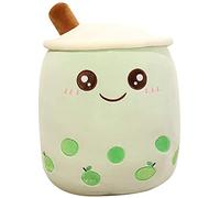 REMEK 25CM Oreiller Peluche Bubble Tea, Boba Peluche, Jouet Doux Thé Au Lait Tasse, Coussin Poupée, Coussin Câlin Traversin Oreiller de Canapé Lit, Cadeau pour Enfants Filles Garçons,QB03 (E)