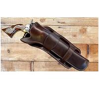 REMEK Étui De Pistolet à Revolver Steampunk, Holster De Revolver Caché en Cuir Médiéval Steampunk Ceinture Porte-Pistolet Western Cowboy pour Halloween Cosplay Clothing Accessories