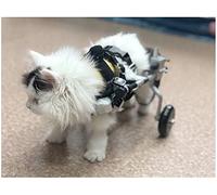 REMEK Fauteuil Roulant pour Chien Chat Lapin Handicapé Réadaptation pour Patte Arrière/Jambe Arrière Aide à Marcher Chariot pour Arrière/Colonne Vertébrale/Membre Postérieur