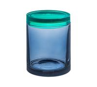 - Boite de rangement en verre grande - Bleu -