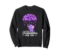 Remember for You Elephant Alzheimer Sensibilisation à la maladie d'Alzheimer Sweatshirt