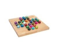 Remember Jeu de société Solitaire - 32 Boules colorées - Plateau de Jeu en Bois - Jeu de Puzzle pour Adultes et Enfants à partir de 5 Ans
