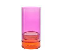 Remember Photophore en verre soufflé LYS H19,5 cm Rose