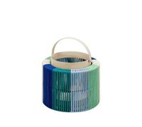 REMEMBER Lanterne Maja Sunrise H 24 cm, Ø 19 cm, acier/coton/verre - Lanterne décorative pour bougies et bougies chauffe-plat, décoration lumineuse élégante (Midnight 1,9 x 16 x 19 cm)