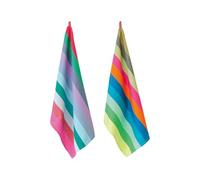 Remember Lot de 2 torchons de Cuisine 100% Coton - Extra absorbants et Non Pelucheux au Design coloré - pour Un Usage Quotidien (50 x 70) Set n° 19