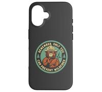 Remember Only You Can Prevent Wildfires Pointing Smokey Bear Coque pour iPhone 16