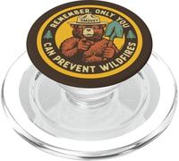 Remember Only You Can Prevent Wildfires Pointing Smokey Bear PopSockets PopGrip pour MagSafe
