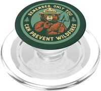 Remember Only You Can Prevent Wildfires Pointing Smokey Bear PopSockets PopGrip pour MagSafe
