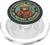 Remember Only You Can Prevent Wildfires Pointing Smokey Bear PopSockets PopGrip pour MagSafe