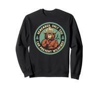 Remember Only You Can Prevent Wildfires Pointing Smokey Bear Sweatshirt