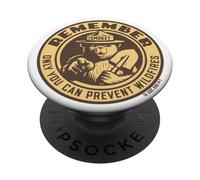 Remember Only You Vintage Smokey Bear Officially Licensed PopSockets PopGrip Adhésif
