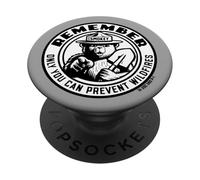 Remember Only You Vintage Smokey Bear Officially Licensed PopSockets PopGrip Adhésif