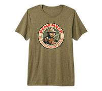 Remember Only You Vintage Smokey Bear Seal Retro T-Shirt Haut de Gamme
