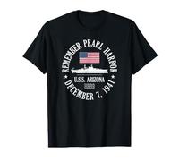 Remember Pearl Harbor 7 décembre 1941 U.S.S. Arizona BB39 T-Shirt Graphique avec Valeur