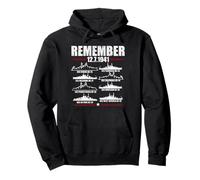 Remember Pearl Harbor Memorial Day 7 décembre 1941 WWII Sweat à Capuche