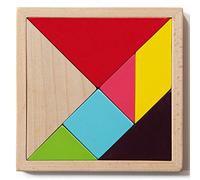 Remember Jeu de Ponte en Bois TG1 Tangram Challenge pour enfants et adultes – Lot de 4