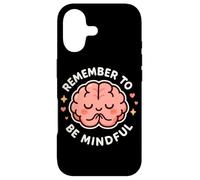 « Remember to Be Mindful » - Thème Mignon et sain du Cerveau Coque pour iPhone 17